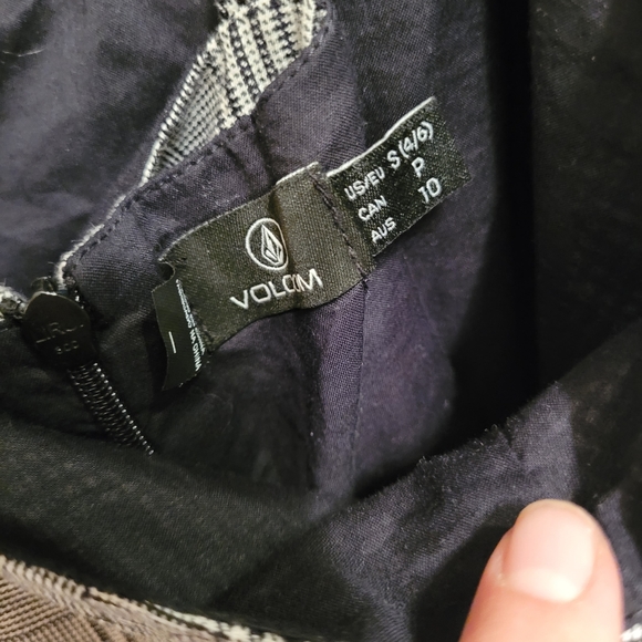 New With Tags, Volcom Black and White Plaid Dress, Size Small - Picture 7 of 7